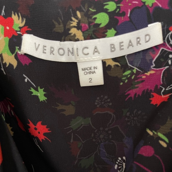 Veronica Beard Monica Silk Blend midi dress
Black Multi Romantic Cottagecore - Picture 5 of 10